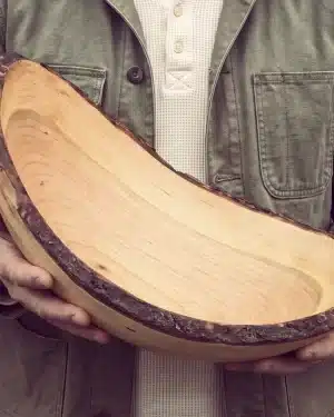 Live Edge Cherry Wood Bowl (18")